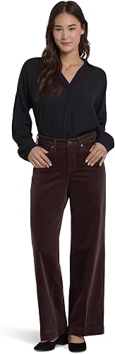NYDJ Womens Teresa, Bitter Chocolate, 14, 31