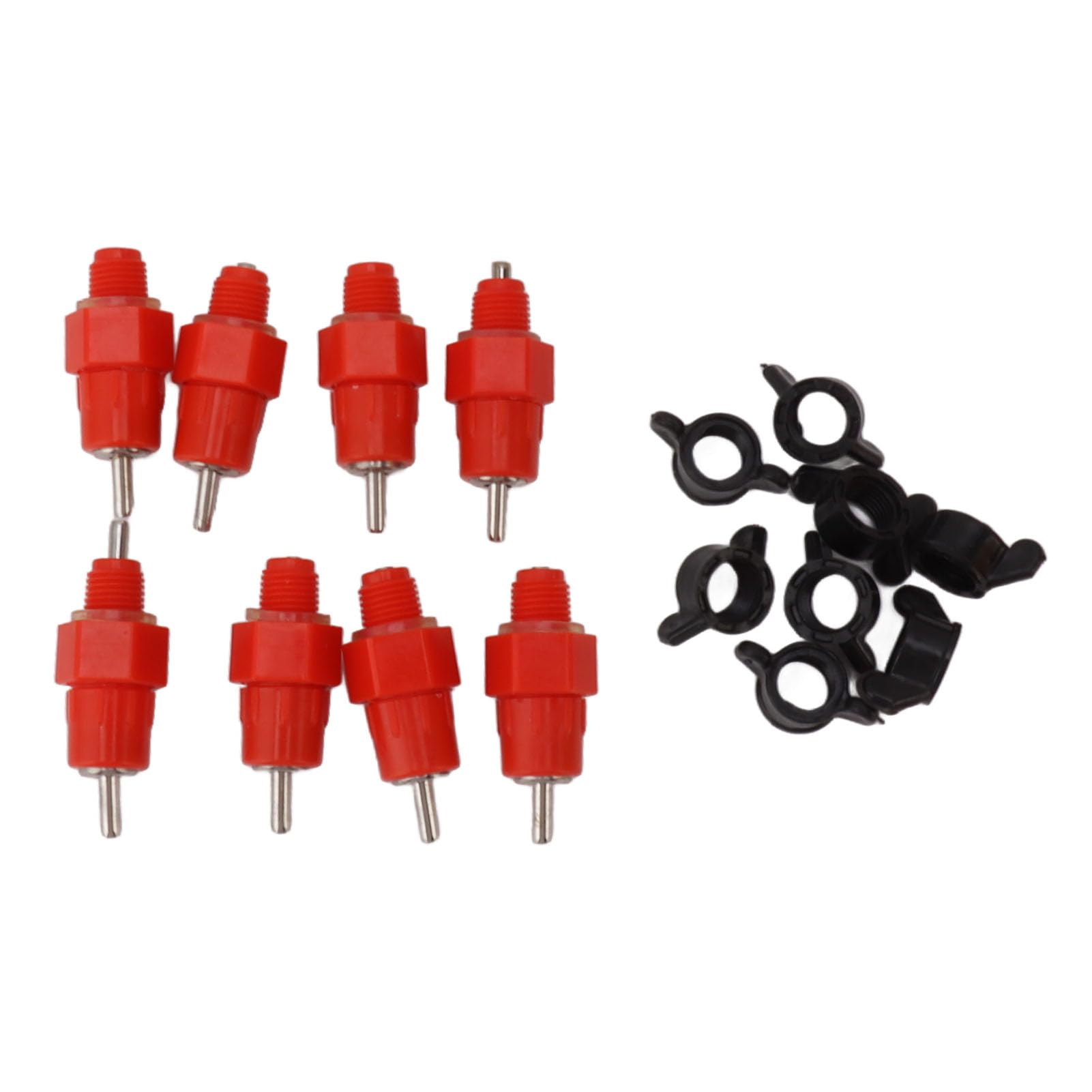 Bebedero Automático para Pollos con Cubo de 12 litros para Beber Aves de Corral, Ideal Gansos, Patos y Más (Cubo + Trasero Pelirroja)