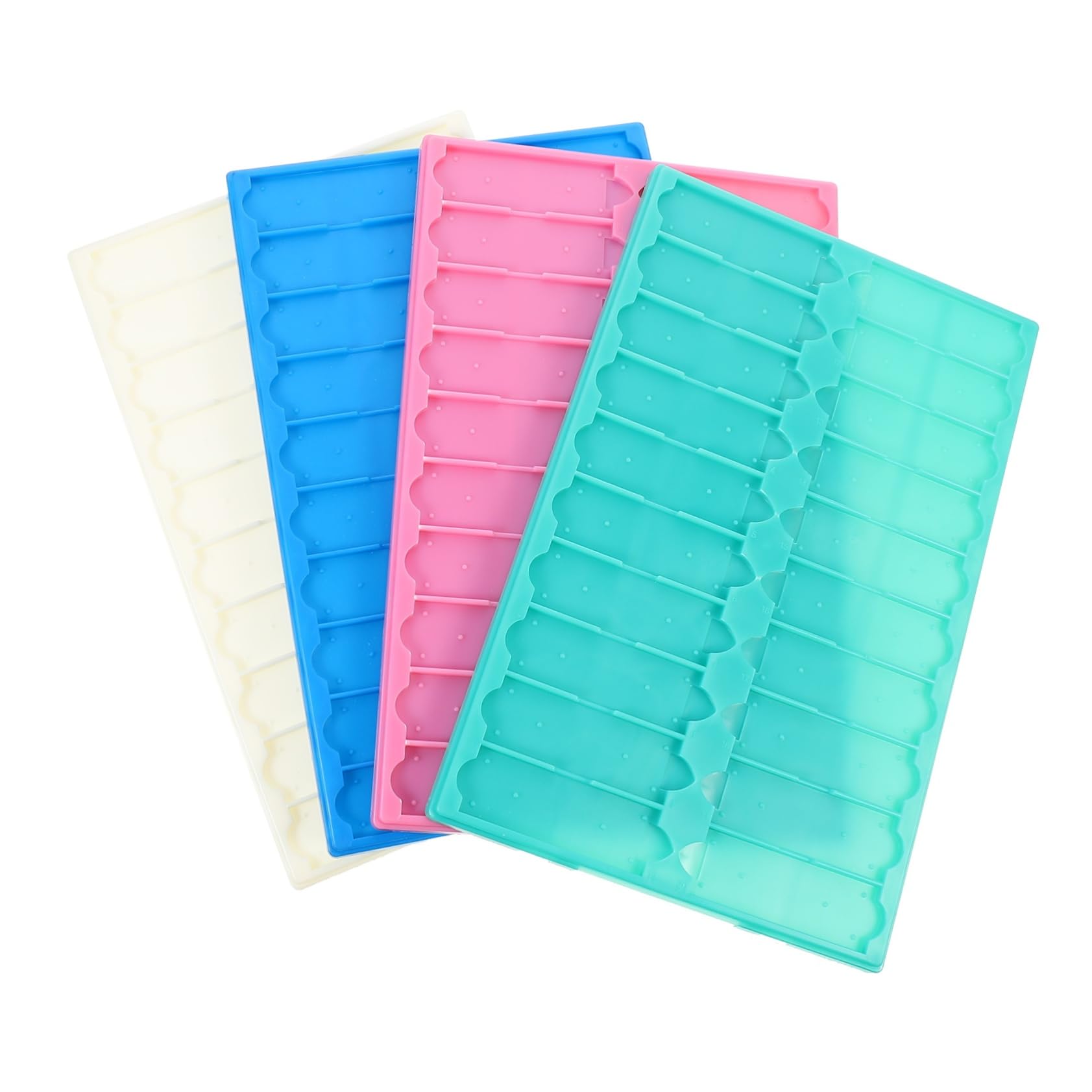 Mobestech 4 Pezzi 20 Piastra Di Stoccaggio Per Vetrini Vassoio Per Vetrini Microscopio Scatola Di Immagazzinaggio Per Vassoio Per Microscopio i Di Plastica i