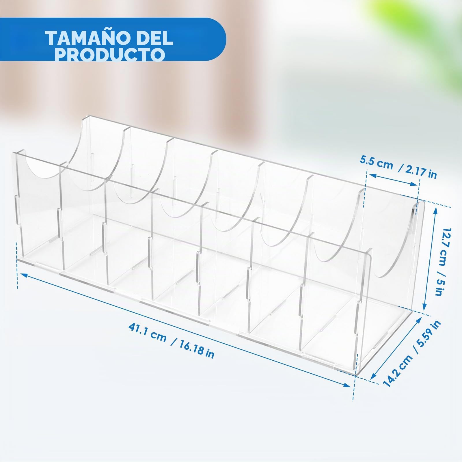 Cinturón De Almacenamiento, 7 Compartimentos, Organizador De Cinturón Acrílico, Caja De Visualización Transparente Apilable Para Uso Doméstico, Soporte Para Cinturóns Para Hombre Para Corbata