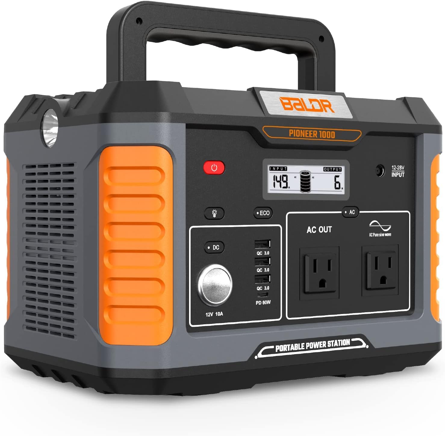 Amazon | BALDR ポータブル電源リン酸鉄1000W 6倍長寿命 大容量家庭用