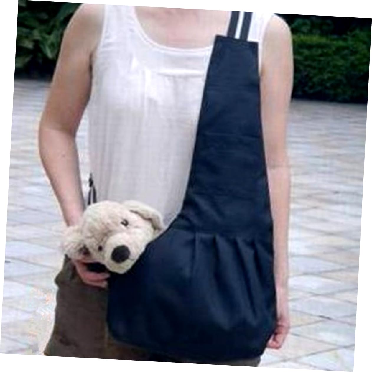 BESPORTBLE Pet Carrier Bag Oxford Fabric Single Shoulder Sling Bag for Small Dog Cat Lightweight Breathable Black