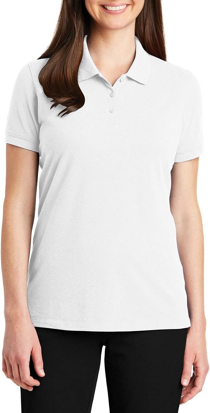 JustBlanks Womens Short Sleeves Polo Shirt Performance Lightweight Athletic Golf Polo Shirt for Women