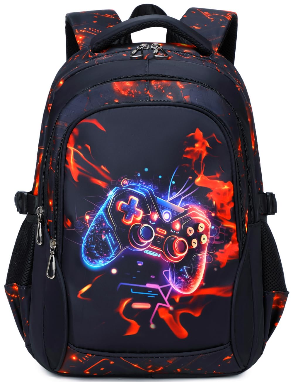 Schulrucksack Jungen Jungs Teenager Rucksack Kinder Schultasche Groß Kinderrucksack School Bag For Boys Ergonomisch Wasserfest 18 in (3-Cooles Spiel)