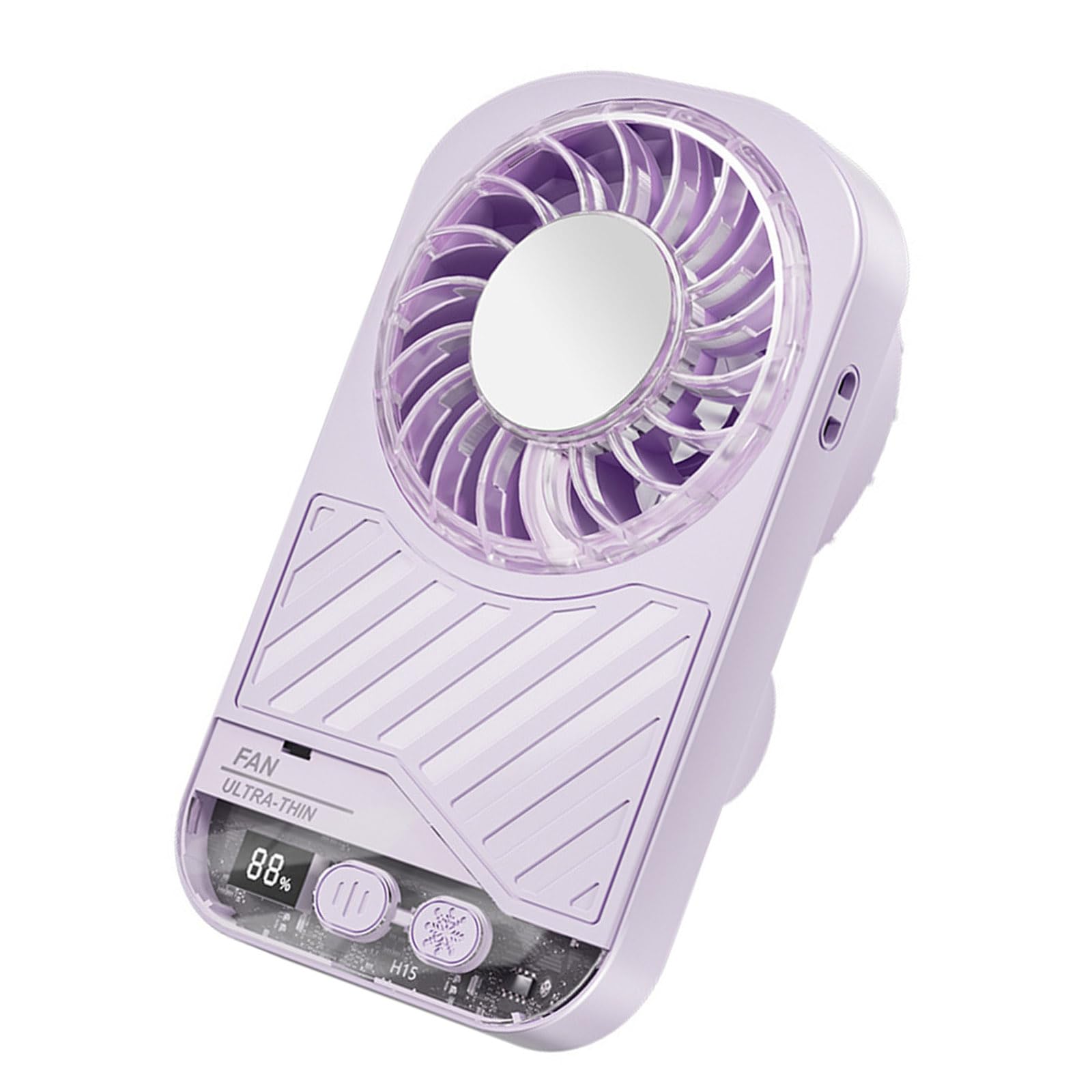 kokdid Portable Handheld Fan 199 Speed Small Cooling Desk Fan Quiet Handheld with Digital Display USB Rechargeable Perfect Birthday Home