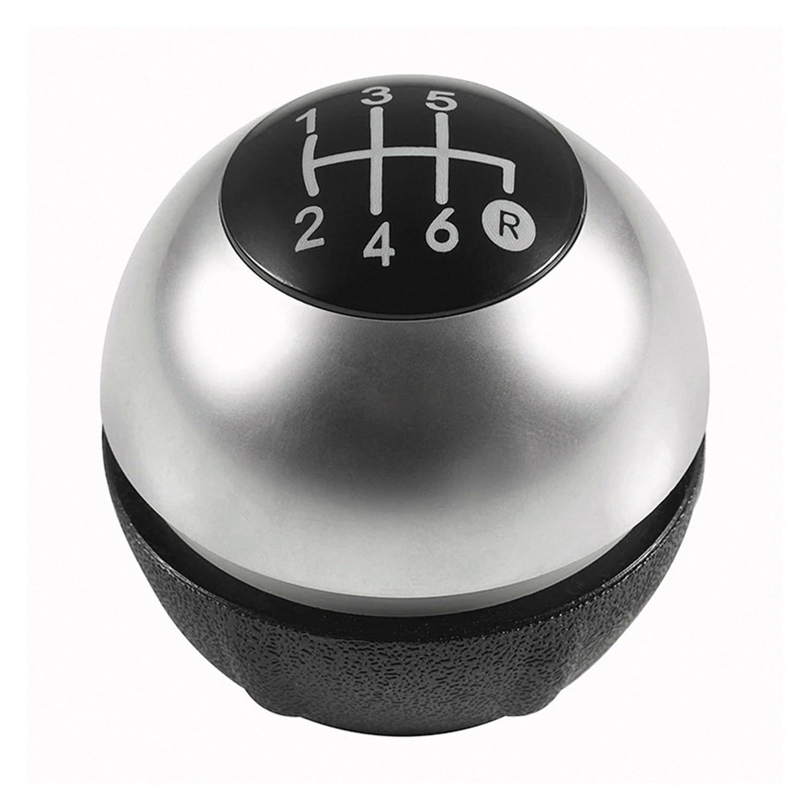Lvgvzttgkm 6 Speed Silver Sporty Gear Stick Knob For Fiat 500 500C 2007-2018