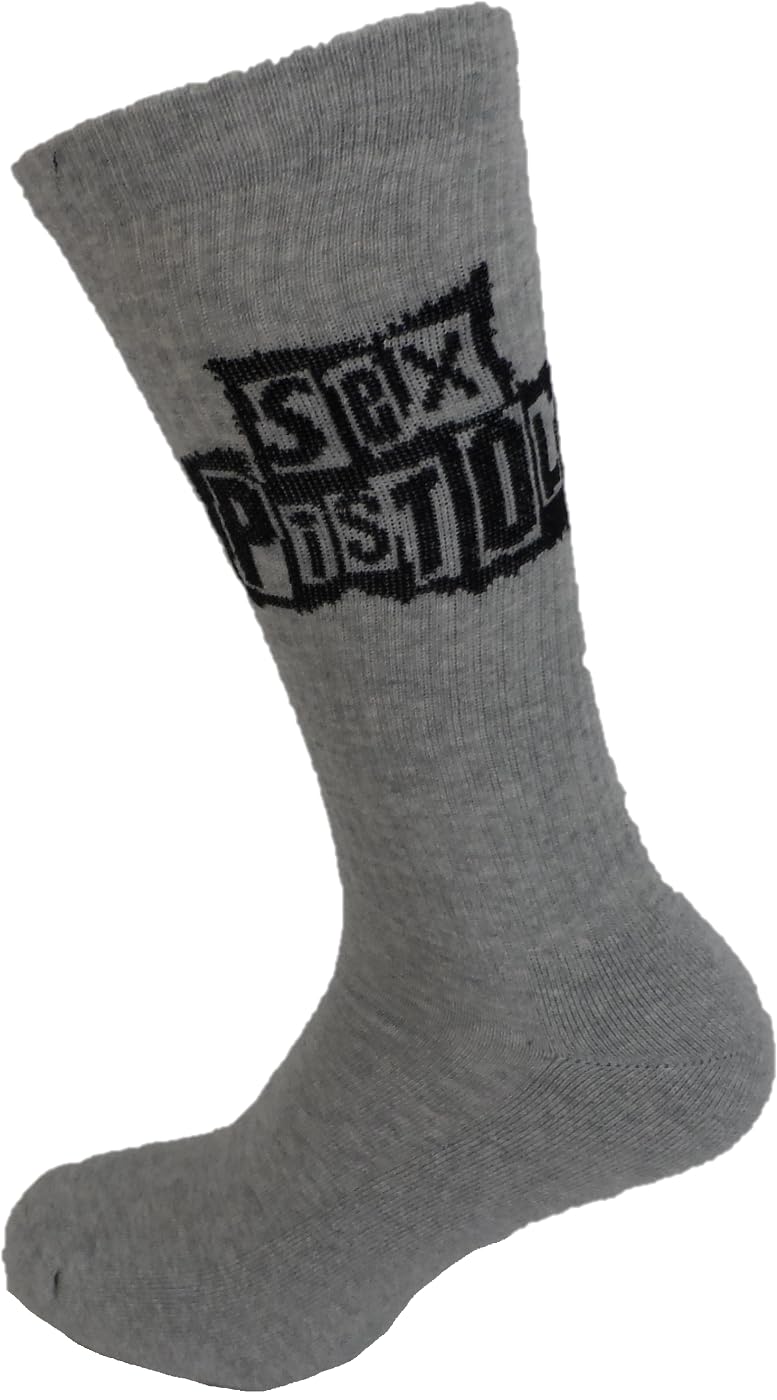 Mazeys Men's Grey Classic Officially Licensed Sex Pistols Socks… (Grey)