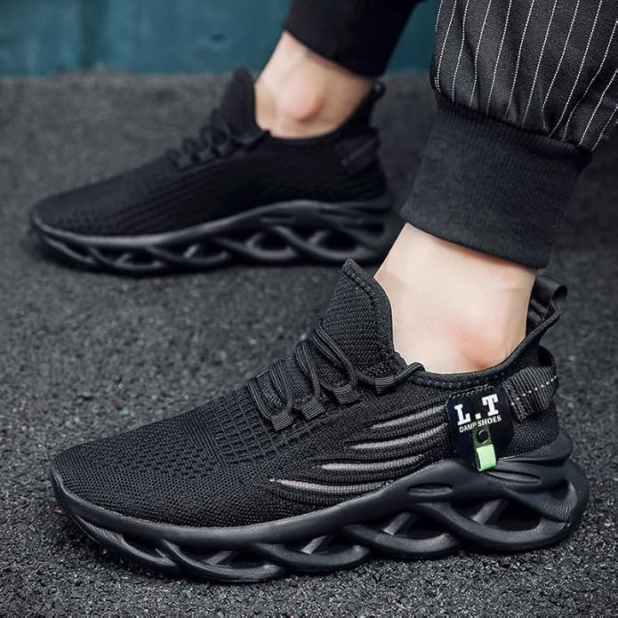 Men Running Shoes Tennis Slip On Gym Sneakers Walking Shoes Non-Slip Trail Trainers Athletic Jogging Comfortable Road Fashion Workout Breathable Shoes4