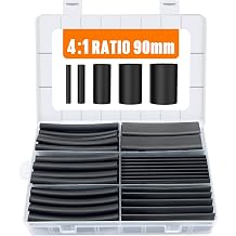 3.54 Inches Heat Shrink Tubing Kit 100 Pcs, Ratio 41 Adhesive Lined