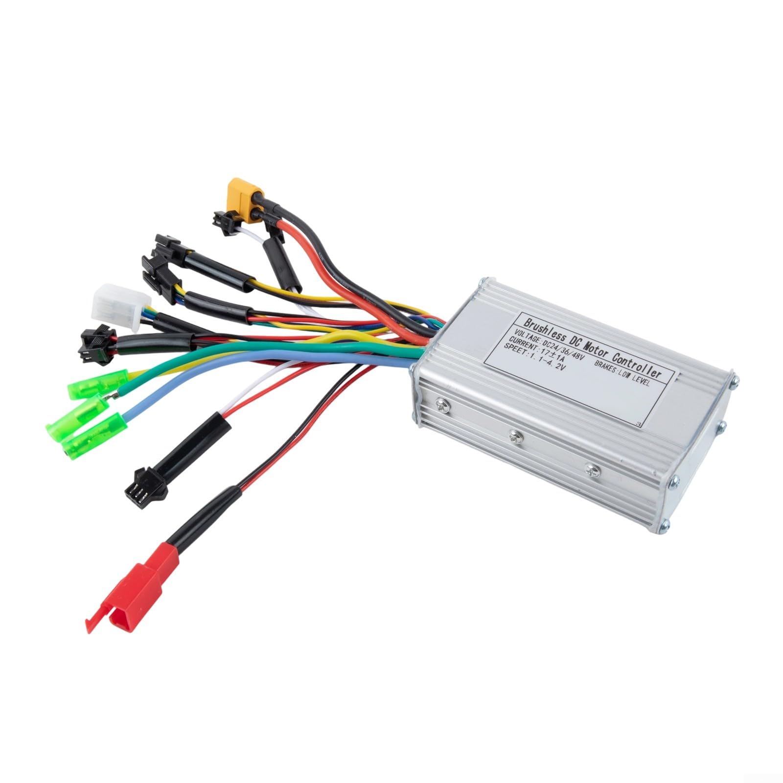 Controller Wave E-Bike 17a 36v/48v per motori Bldc da 250w 350w - Dissipazione sinusoidale Brushless Alloggiamento intelligente Lega di alluminio IP65 Calore 3 modalità