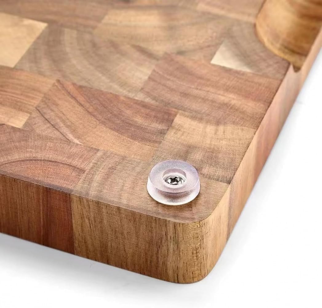 SLLS アカシア材の硬材製まな板 - 一枚板構造で強度と耐久性に優れ、防カビ効果が高く、表裏両面多用途設計