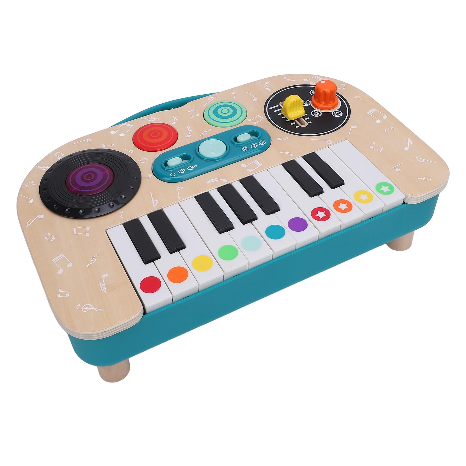 RiToEasysports Tastiera Musicale per Bambini DJ con Effetti Sonori e