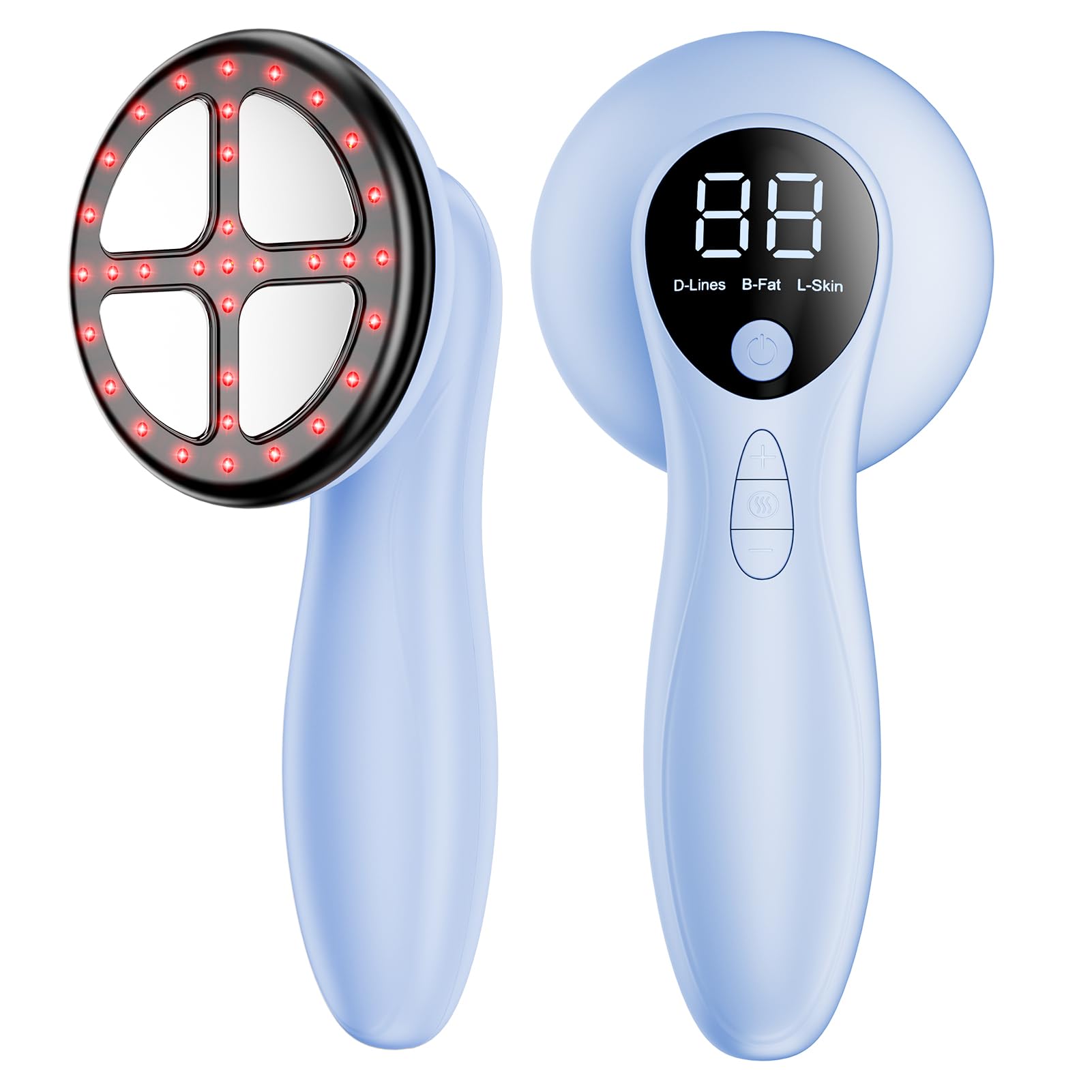 Masajeador Anticelulítico, Celulitis Masajeador Electrico para Masaje de Cintura, Abdomen, Glúteos, Brazos, Piernas y Espalda (Azul)