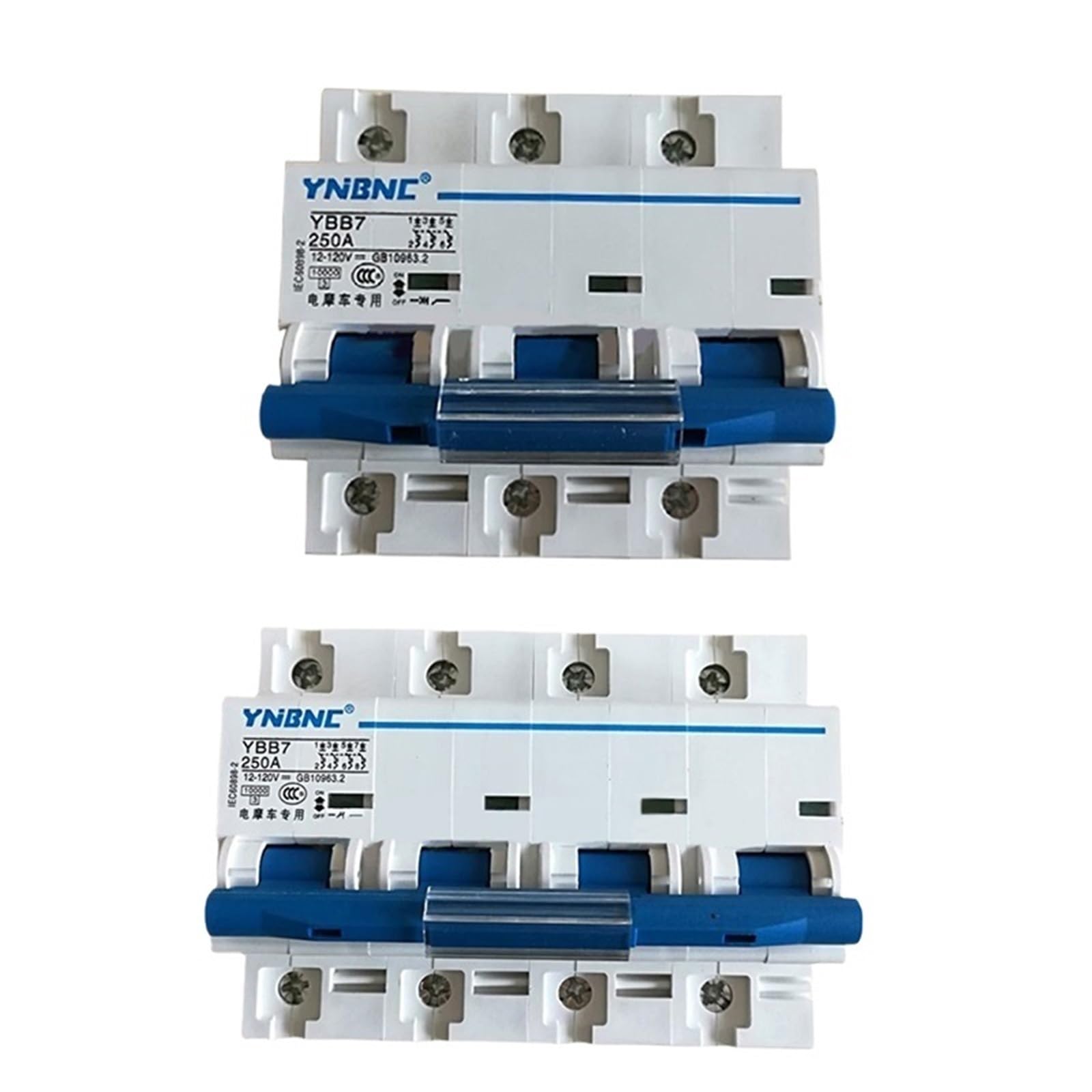 Disjoncteur CC 4P 250A haute precision pour installation solaire