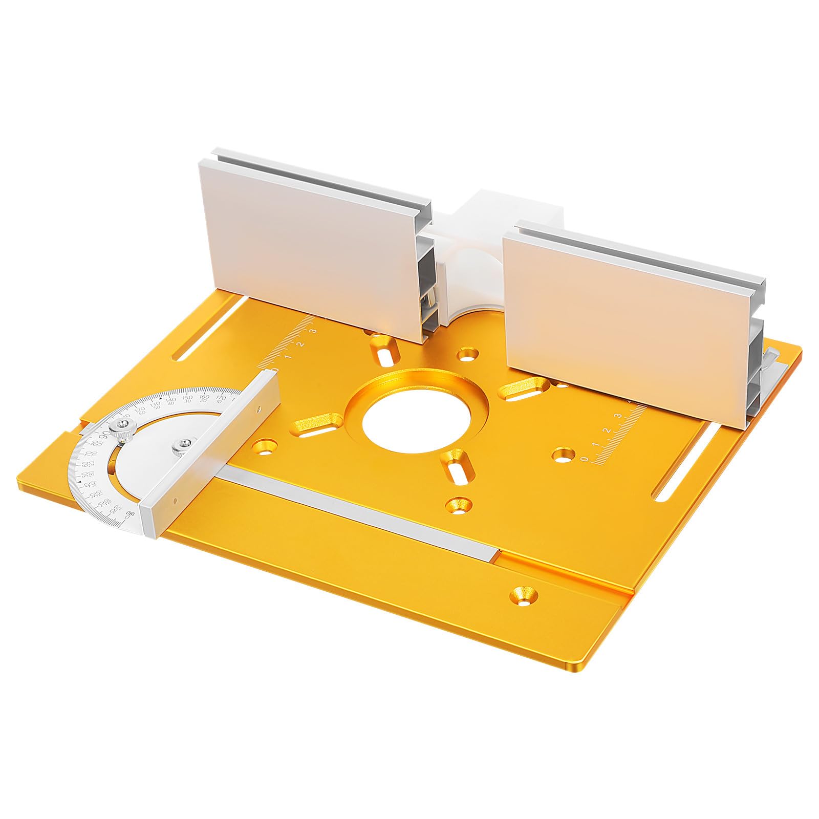 Placa de Inserción con Medidor de Ángulo de Aleación de para Fresadora Portátil y Compatible para Uso Diario y Proyectos Creativos