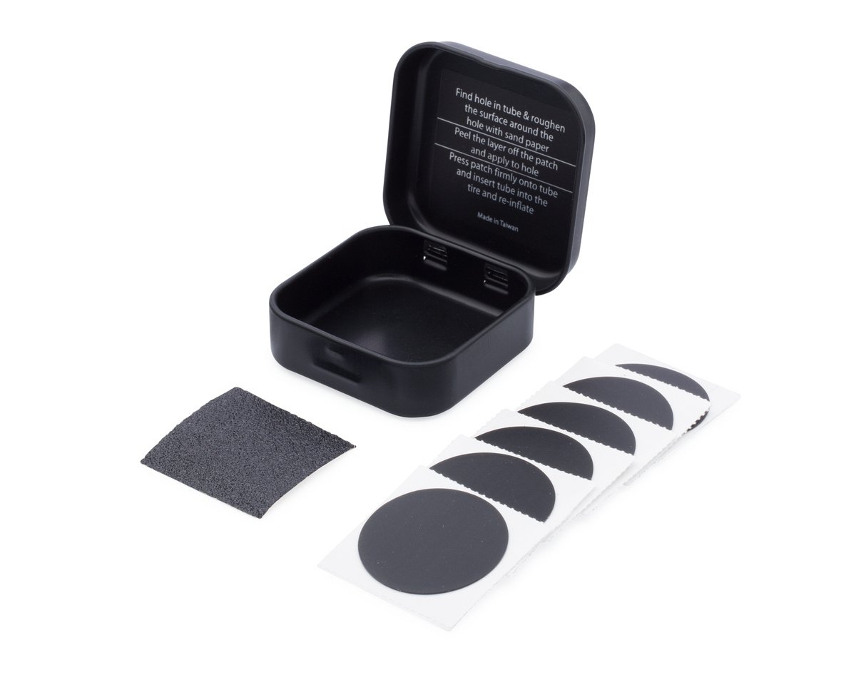 BC Bicycle Company Tire Repair KitSelf-Adhesive Bicycle Patch Kit Repair Bike Inner Tube Punctures Easily with 6 Pre-Glued