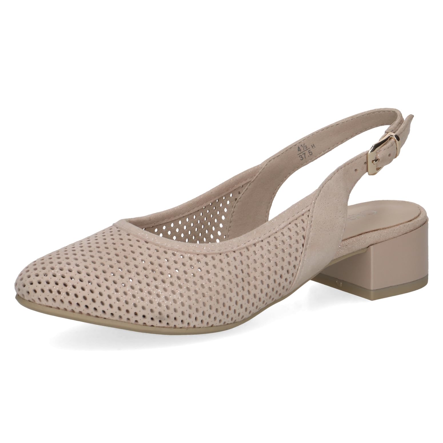 Caprice Women's Damen 9-29602-44 Pump, Sand Sparkle, 9.5 UK