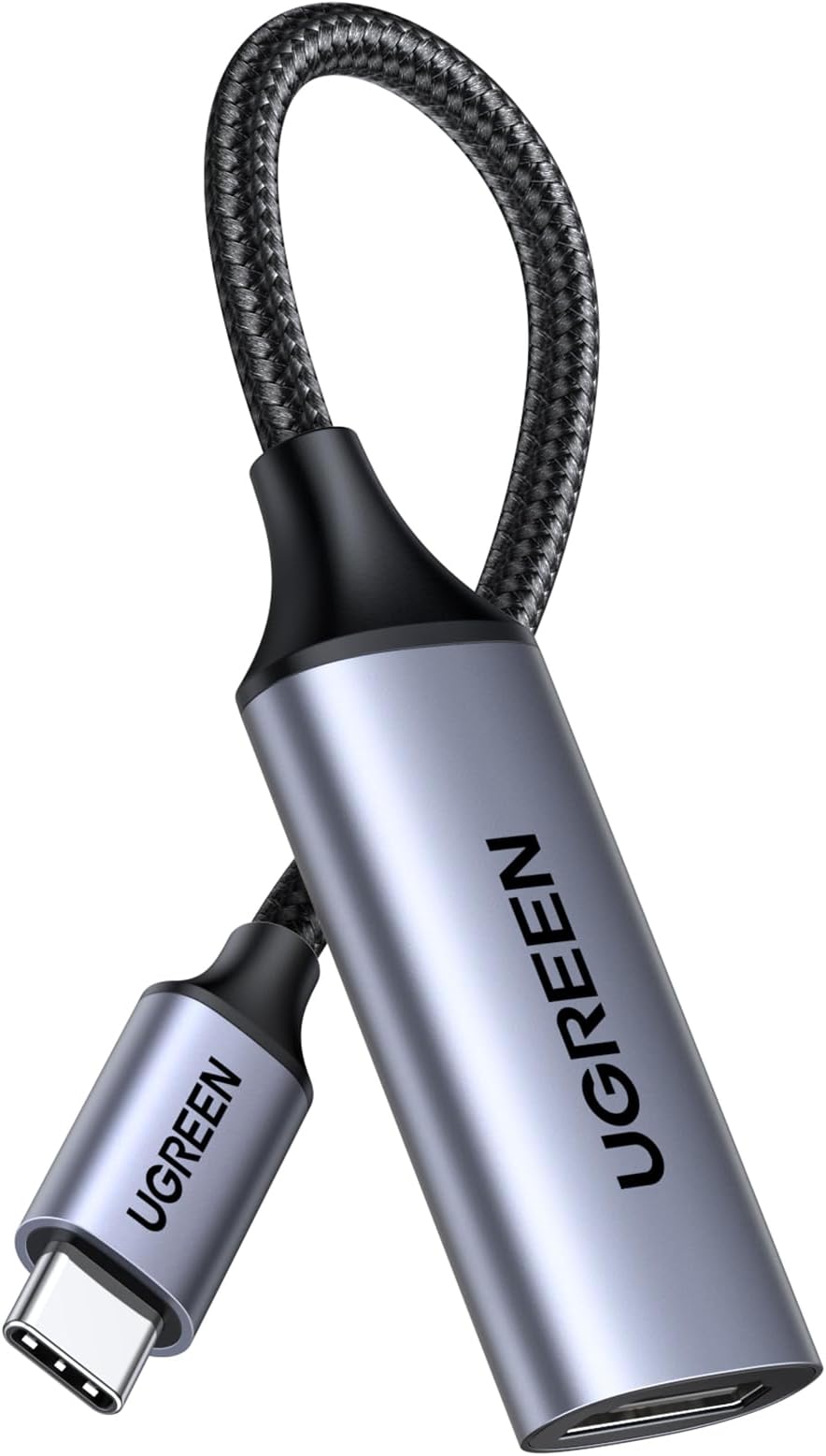 4K@60Hz USB C to HDMI Adapter Aluminum Type C Thunderbolt 4/3 Converter Male to Female Compatible with iPhone 16/15 Pro Max Plus, iPad mini Air, MacBook Pro, Galaxy Ultra, iMac XPS 17