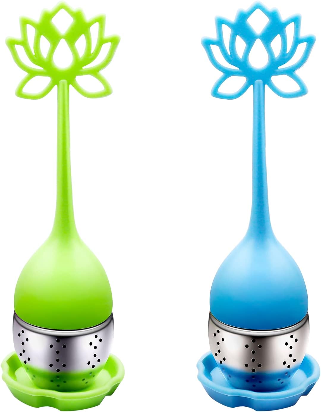 SAFIGLE Tee-Ei Aus Silikon - Mit Edelstahlfilter In Flamingo Rosa