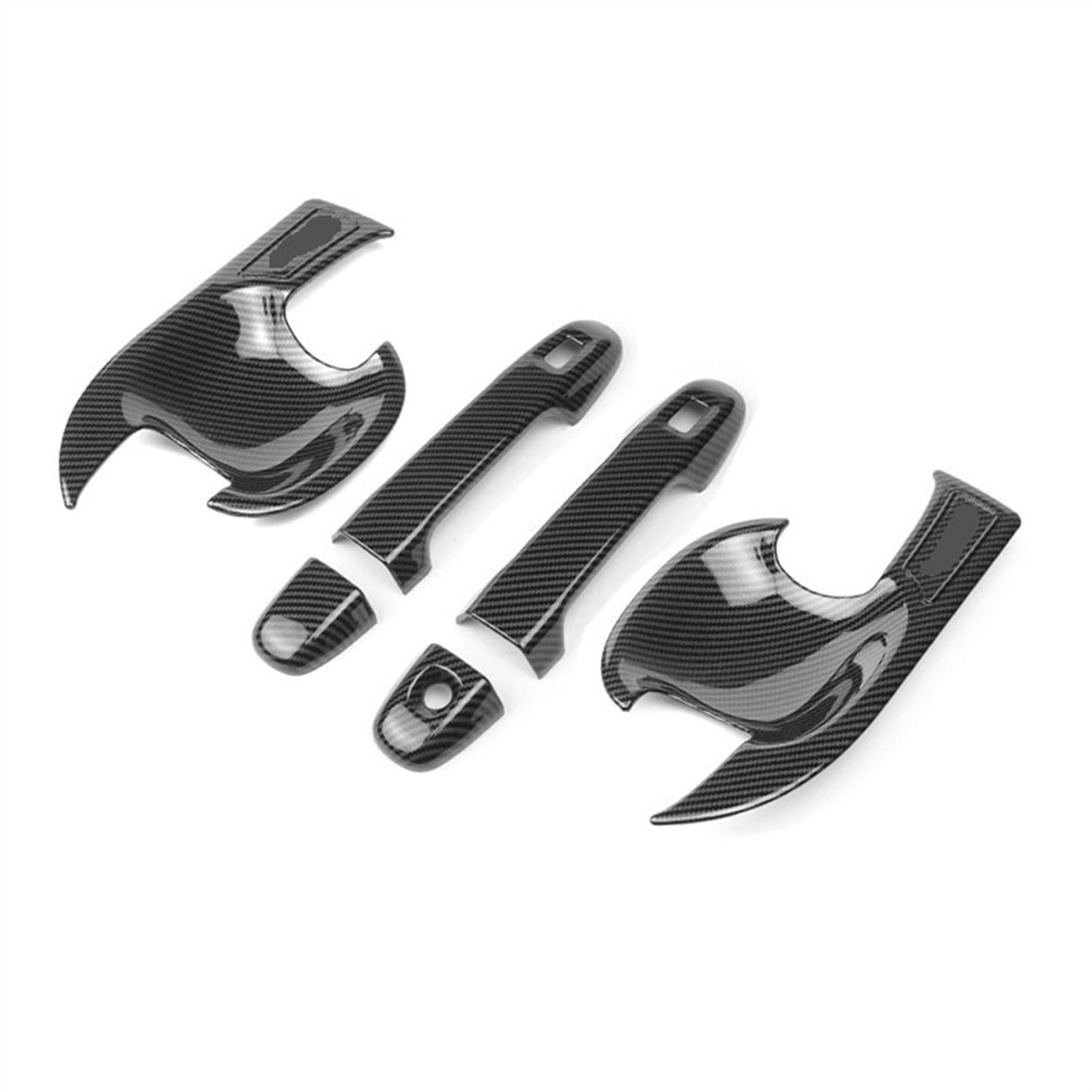SLIMES Carbon Fiber Chrome Car Door Handle Bowl Cover LHD for Toyota CHR C-HR 2016-2020 Accessories Sticker Protection