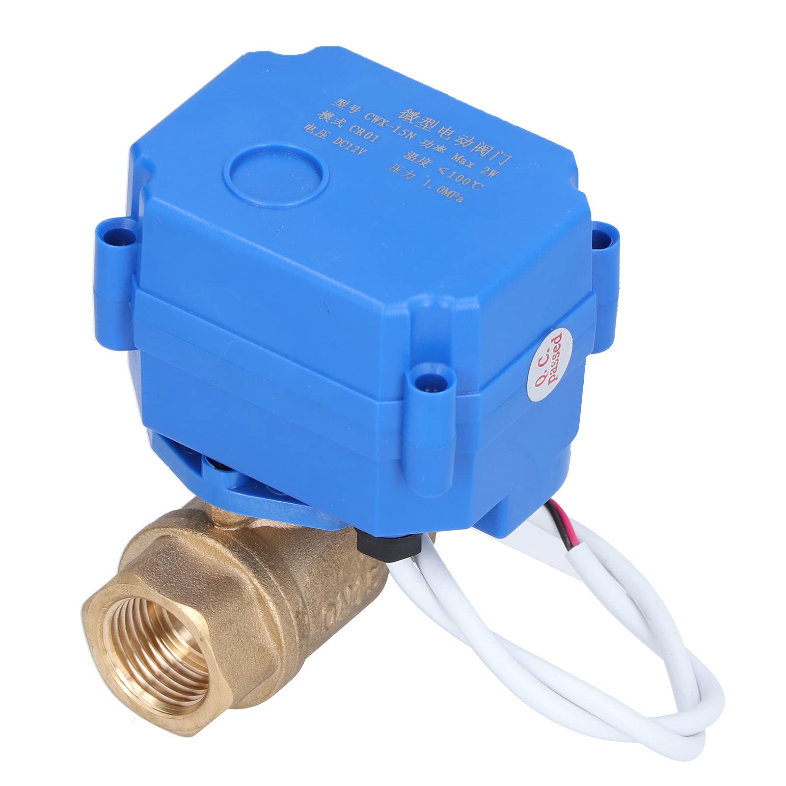 Válvula de bola de latón motorizada con ahorro de energía e interruptor de 12V