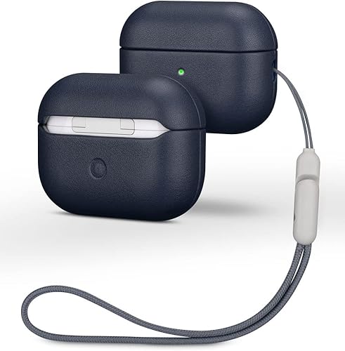 Miniatura 1 de LOPIE Funda (no para AirPods Pro 1. generación), funda protectora hecha a mano para AirPods Pro de 2 generación, funda de cuero vegano estilo fibra