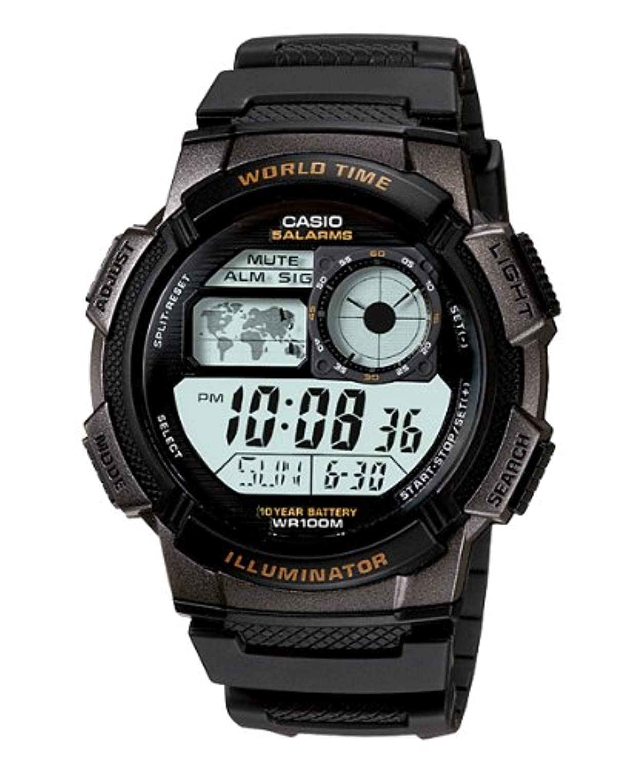 Casio Men's Watch - AE-1000W-1AVDF Black Dial, Black Band