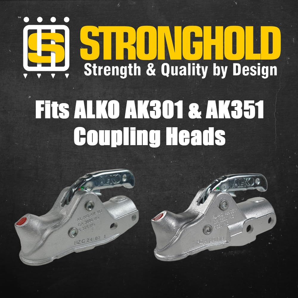 Maypole Stronghold Verrou d'attelage de remorque pour attelages ALKO AK301/AK351 Sold Secure Gold Standard