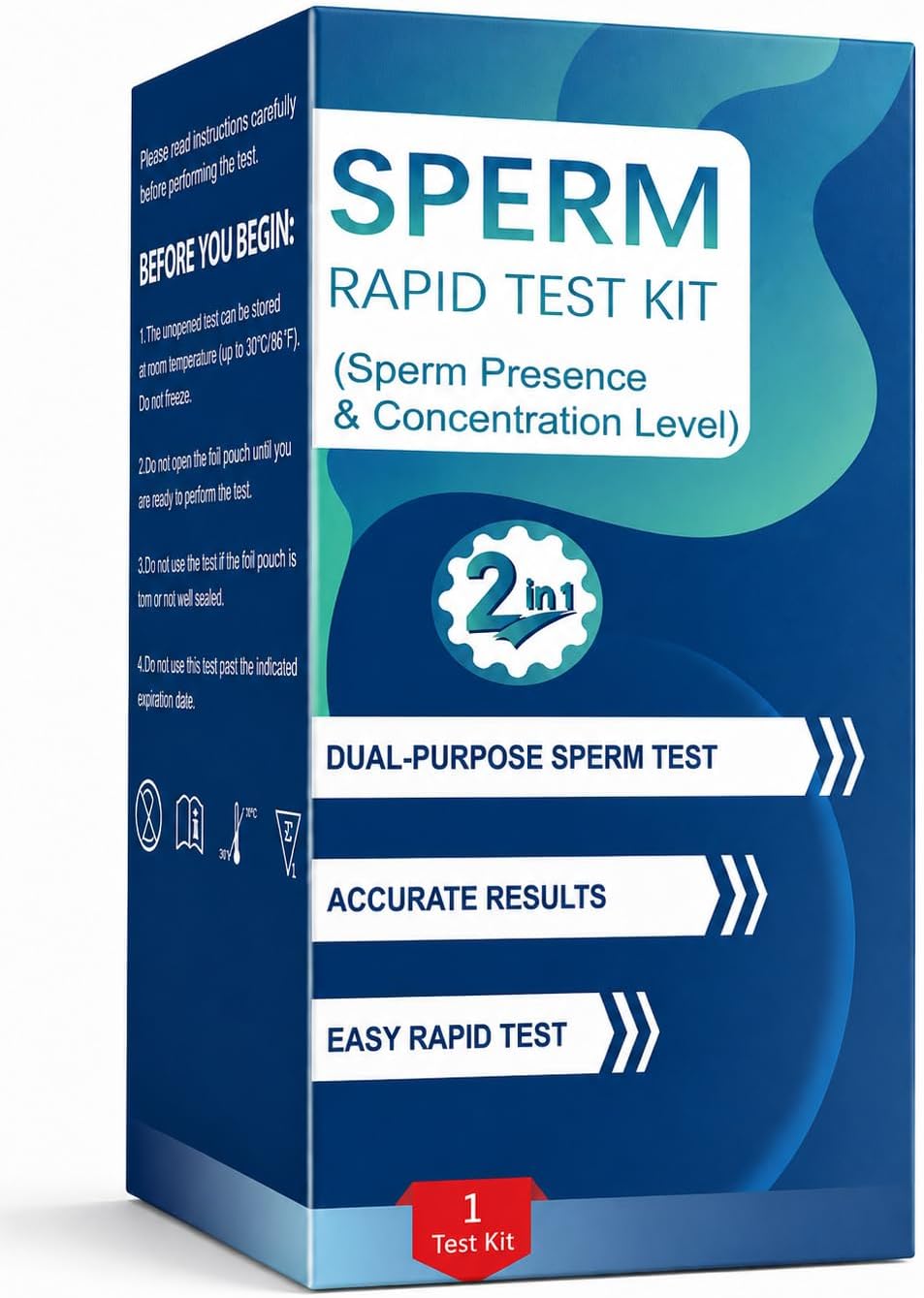 Home Check – 2-in-1 At-Home Test for Men, Simple One-Step Check, Reliable Indicator for Fertility & Conception Readiness-#YDK