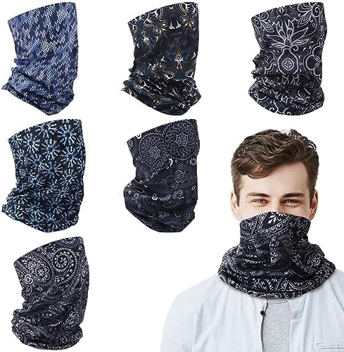 Fanshiontide 6PCS Headwear Bandana for Men Face Snoods