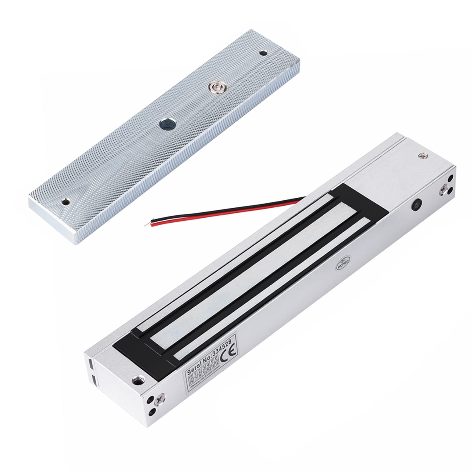 Cryfokt Elektrisches Magnetisches Türschloss, 280 Kg, Starke Kraft, Diebstahlsicherung, Schrankschloss für Aktenschrank, Schublade, Einkaufsschrank, Sicheres Metallmaterial