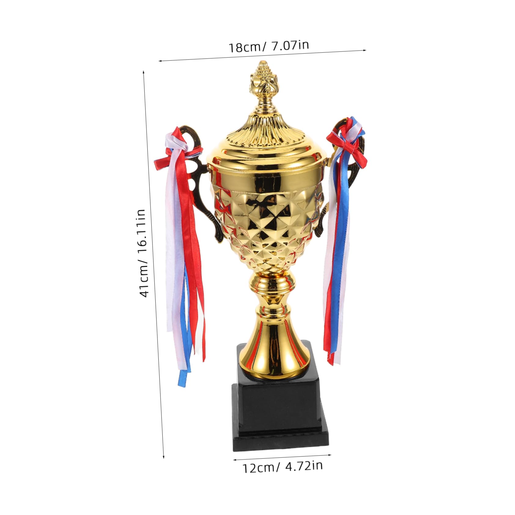 Gatuida Copa de Trofeo Grande de Metal Resistente para Competiciones y Celebraciones Diseño Único Creativo para Eventos Interiores y Exteriores
