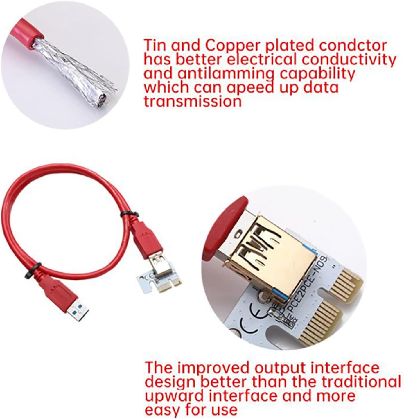 VER012 USB 3.0 PCI-E ライザーカードケーブル PCIe 1X から 16X アダプタ 10 個のコンデンサ 6P  Amazon.co.jp: 最新型 PCI-E 1X to 16X ライザーカード 2フィートUSB 3.0ケーブル&6ピンSATA電源ケーブル付き  - GPUエクステンダーライザーカード - ビットコインイーサ ...