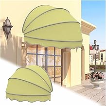 Toldo personalizable para exteriores, color amarillo, protección UV y lluvia, plegable, para terraza, patio, balcón, refugio solar versátil para el hogar