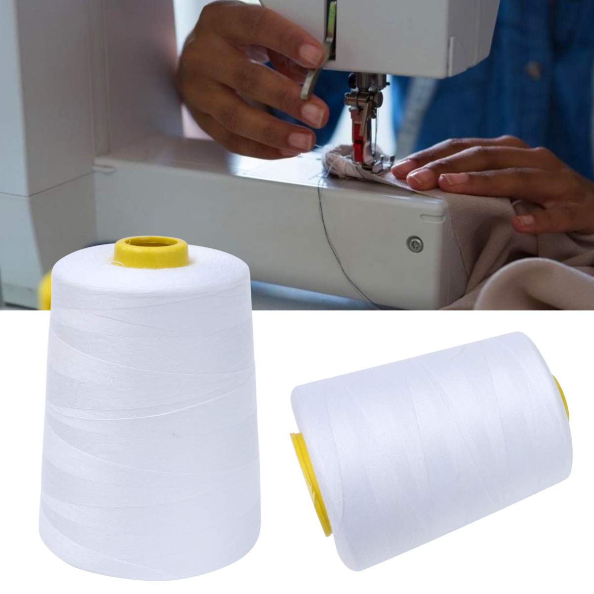 DOITOOL 3 Series Hilo De Coser De Poliéster Accesorios De Acolchado Costura Confección Hilo De Bordar Carrete De Bordado Abigarrado Hilo De Base Línea De Costura Hilo 2 piezas x 3