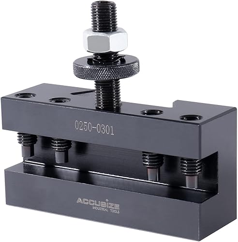 Miniatura 3 de Accusize Industrial Tools Style CXA 0250-0301 Soporte para postes de herramientas de cambio rápido para torneado y orientación, para herramientas de