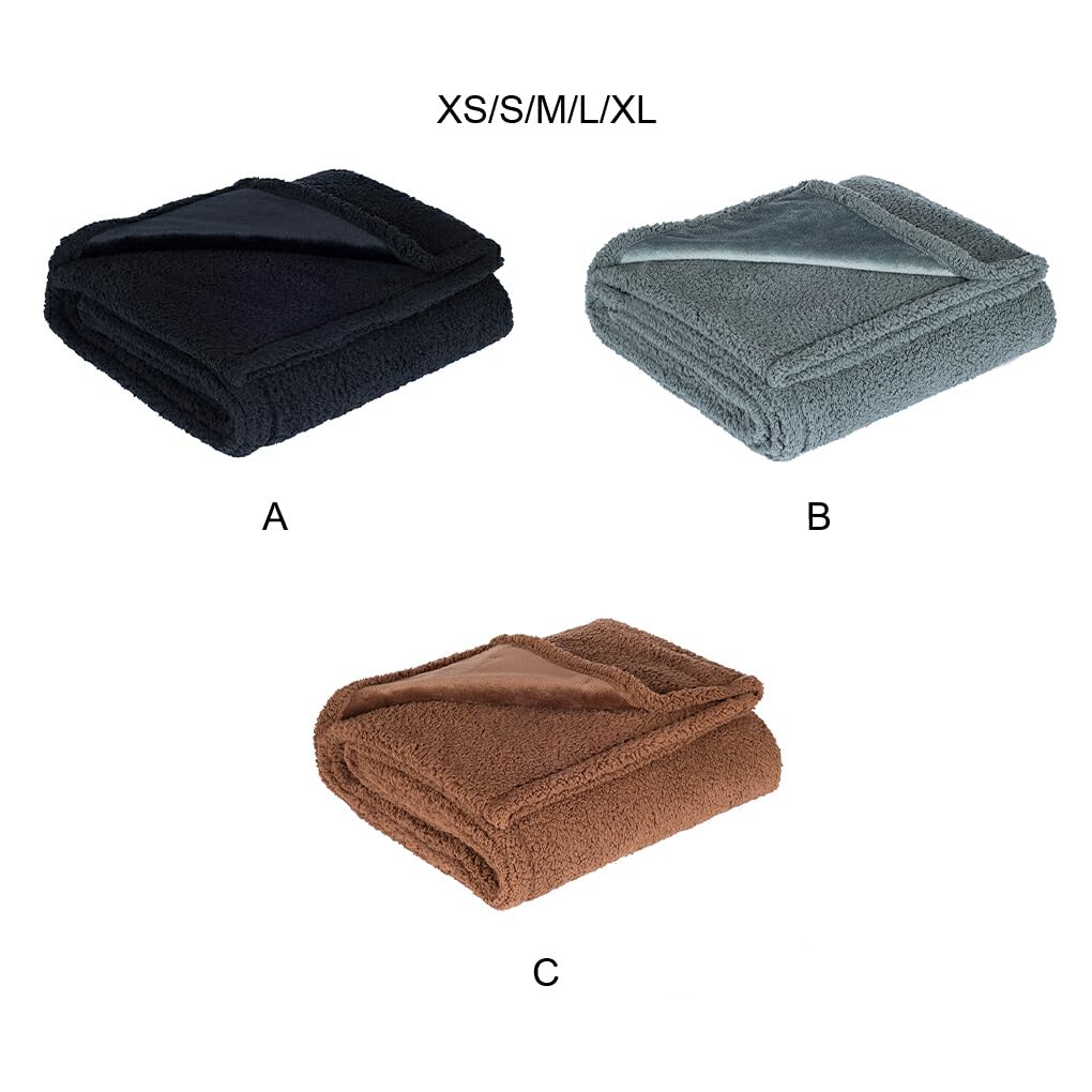 Manta suave y cómoda para mascotas, varios tamaños disponibles, tela de amplia aplicación, manta impermeable para perros, manta para Gato, Gris L