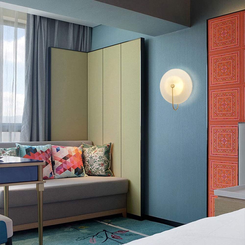 Nordic Lighting Postmodern Creative Glass Bed Bedroom Model Room Showroom Lampada da parete per hotel High Taste