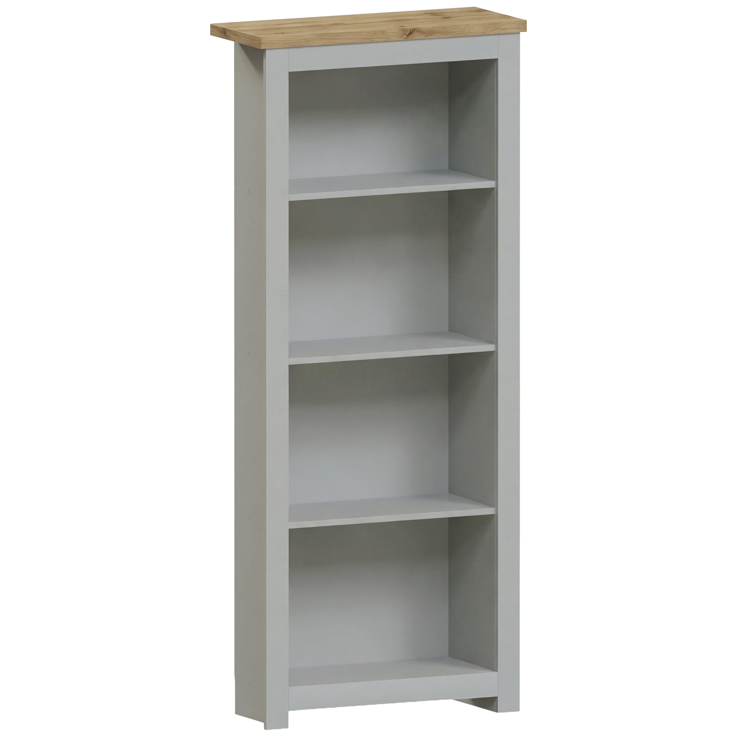Vida Designs Arlington 4 Tier Bookcase - Grey