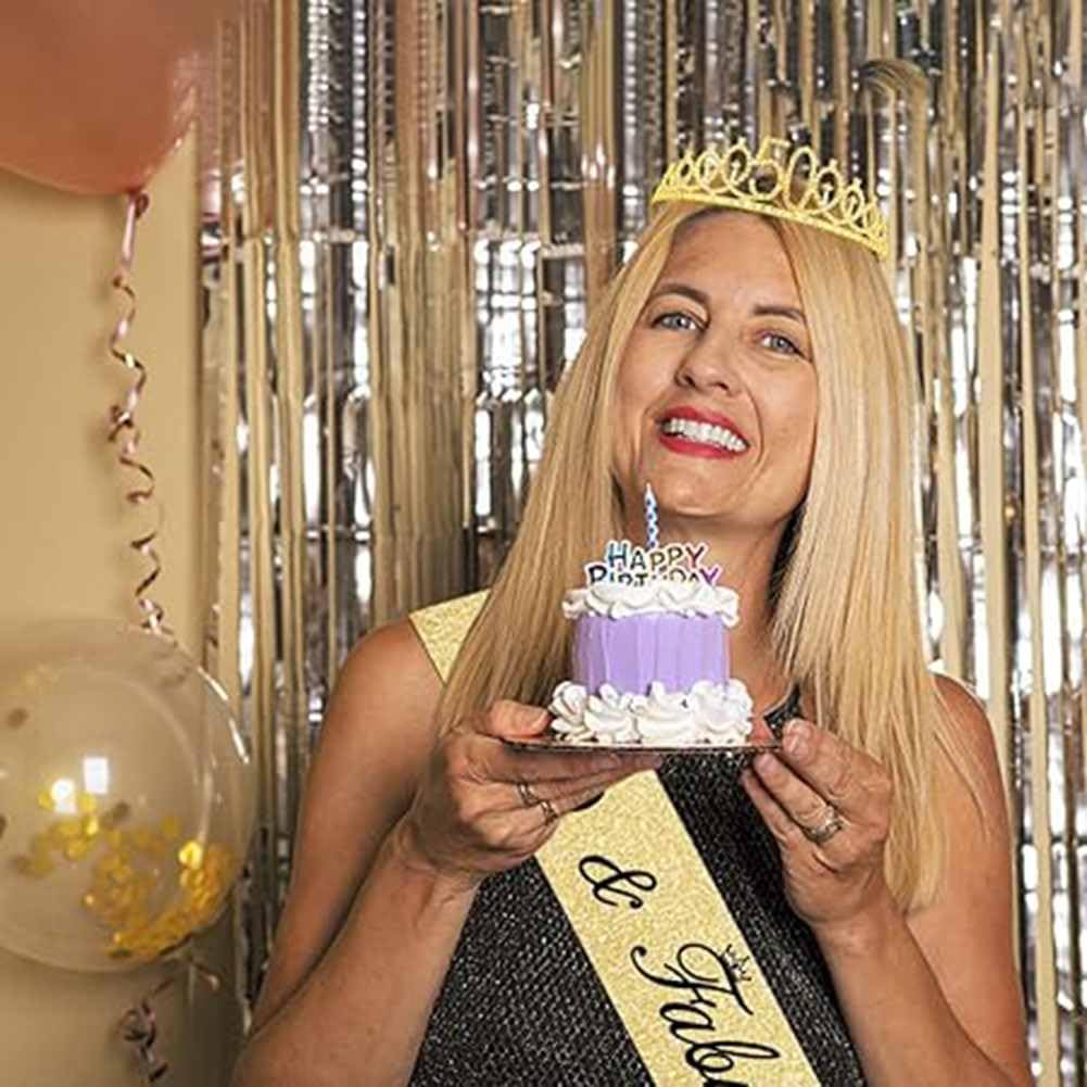Couronne Et Écharpe D'Anniversaire 10 Ans Fille - Décoration Fête Anniversaire