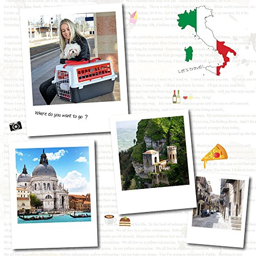 Ferplast Atlas 10 Trendy Plus, Caixa de Transporte Para Animais Pequenos, Vermelha, com Alça Para Om