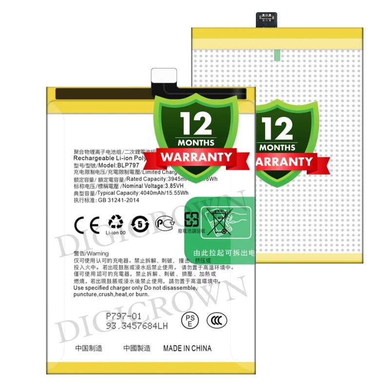 Image of Original BLP797 Battery Compatible for Oppo A72 5G | A73 5G - (4040mAh) - 1 Year Warranty DF7