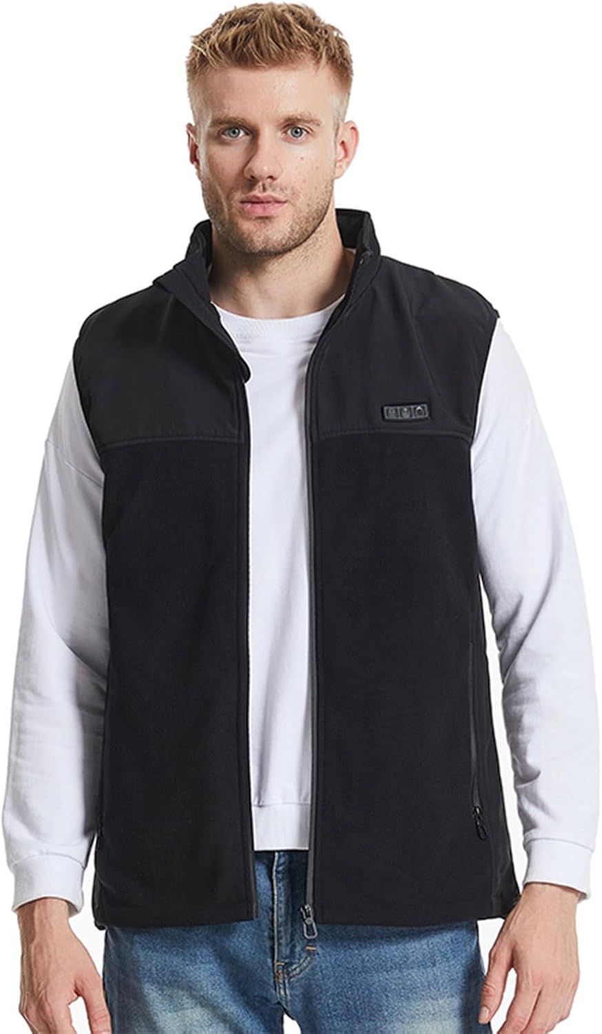 Heated Vest for Women and Men Winter Stand Collar Electric Heating Vests Lightweight Sleeveless Quilted Warm Jacket