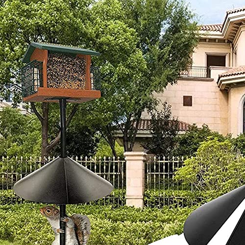 Abledance Wikkel rond eekhoorn Baffle, unieke plastic wasbeer & eekhoorn bewijs opknoping schot voor vogelvoeders tuin beschermen paal, C - Image 5