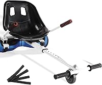 Vista 11 de Hishine Hoverboard Seat Attachment 265lbs Capacity, 26"-34.5" Adjustable Length Hover Board Go Kart Accessory w/Comfortable&Sturdy Seat,Go Cart