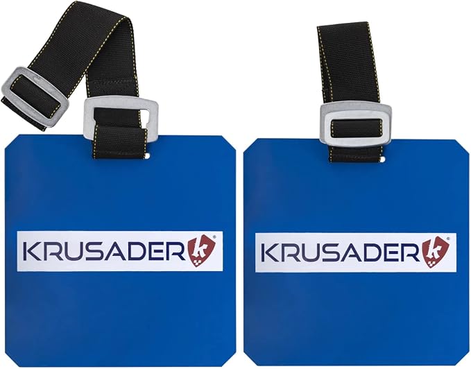 Krusader Hockey/Lacrosse Shooting Target (2 Pack) - 8x8 Inch Polypropylene With Quick-Release Straps