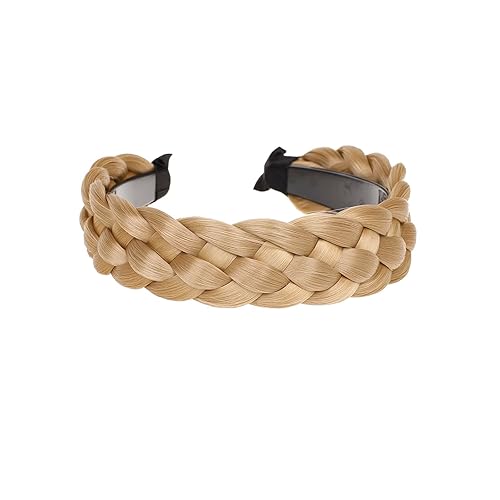 Miniatura 7 de Aro de pelo trenzado sintético trenzado 5 hebras trenzas diademas para el pelo trenzado diadema