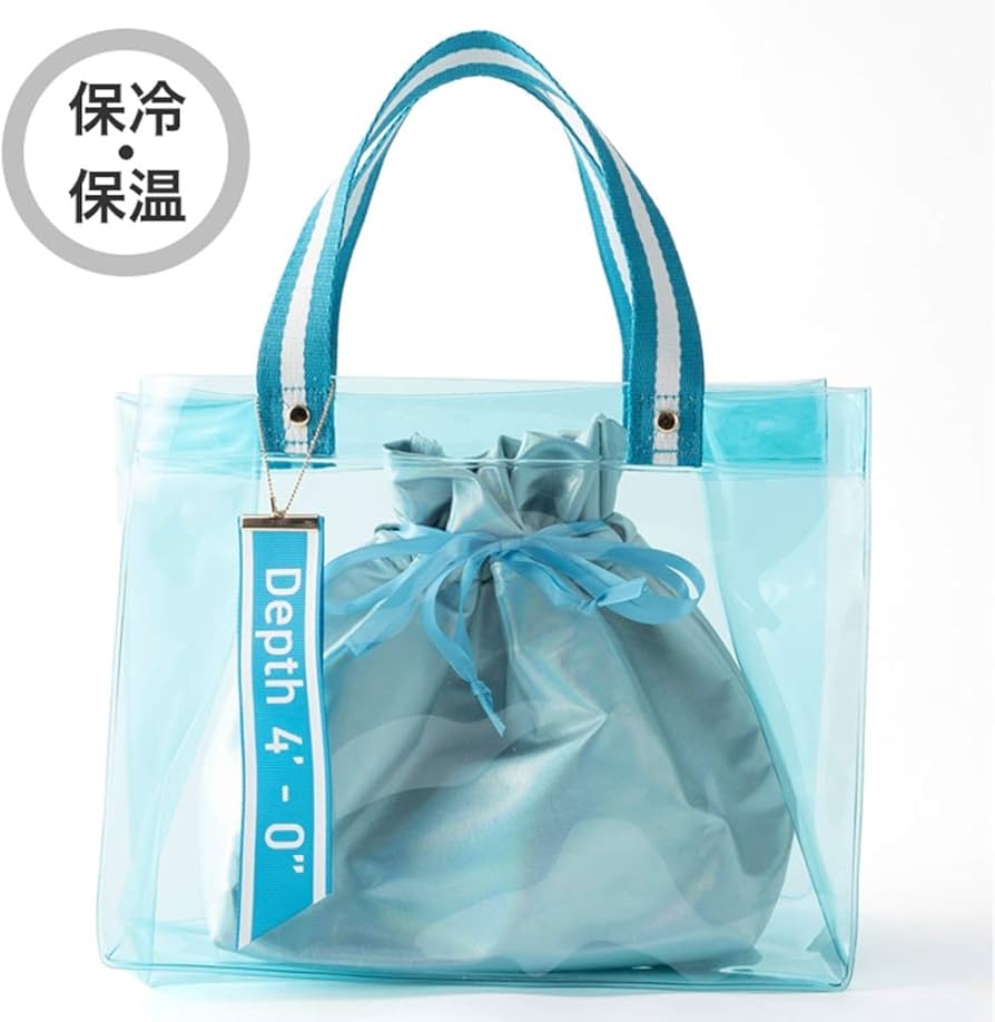 Amazon|アサヒ興洋 ランチバッグ 保冷 保温 透明 クリア ブルー Amazon|アサヒ興洋 ランチバッグ 保冷 保温 透明 クリア ブルー