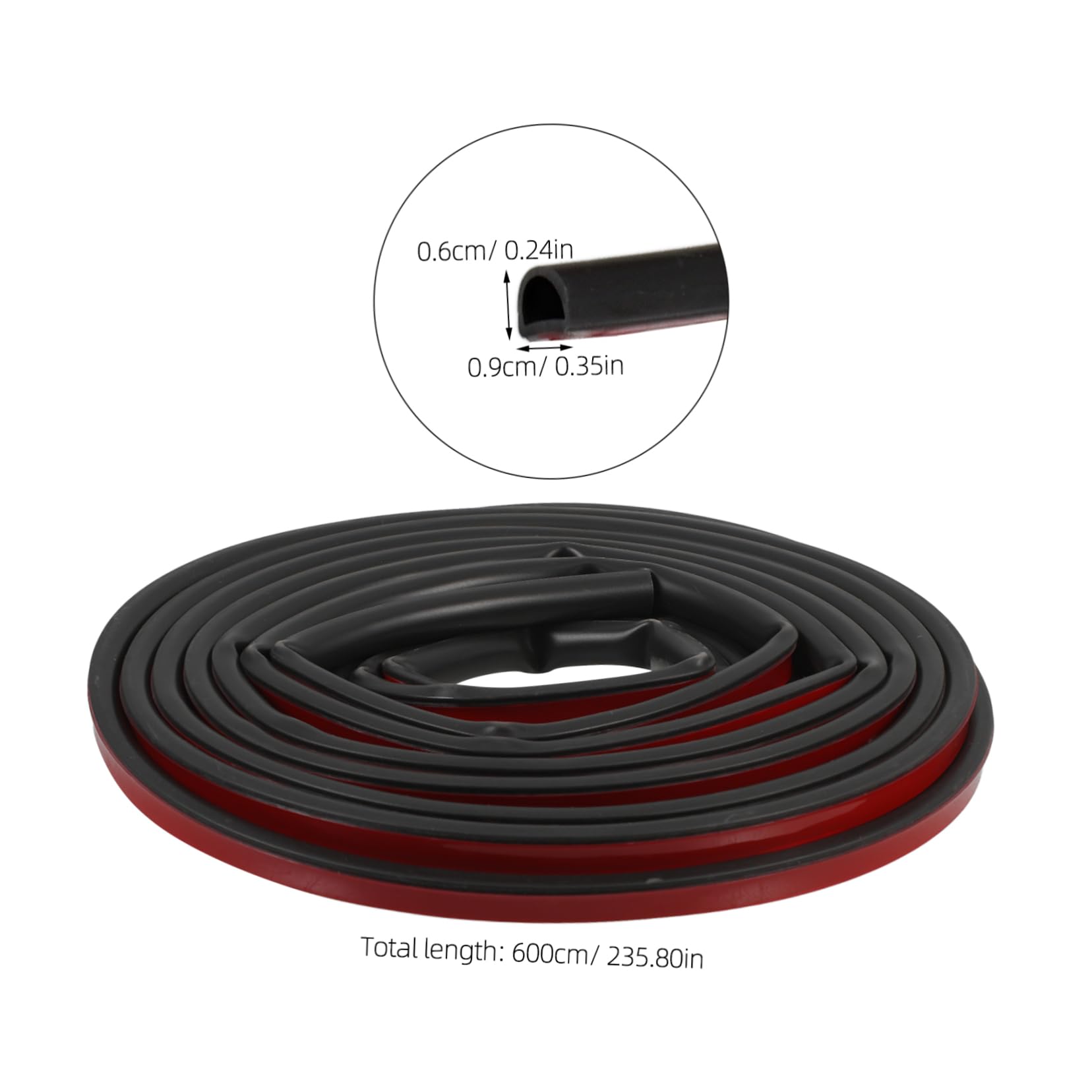 Veemoon Self-Adhesive Bottom Door Seal Strip Type Weatherstrip for Noise Reduction and Windproofing Multipurpose Draft Stopper for and Doors