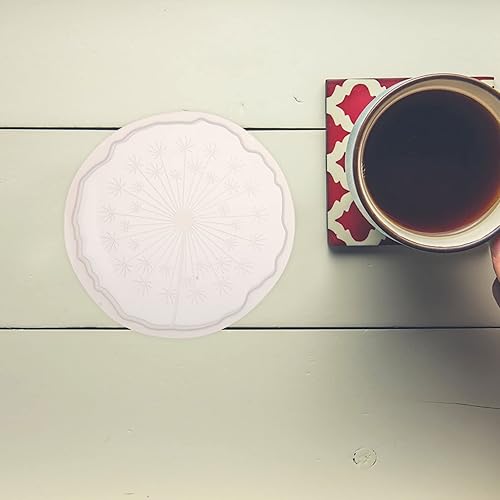 Miniatura 8 de NOLITOY Moldes para posavasos de resina de diente de león, 4 moldes redondos de silicona con moldes de soporte para resina epoxi para manualidades